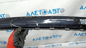 Bare rear bumper lower part Audi Q5 80A 18-20 black, pressed, scratches, breakage of the fastener
