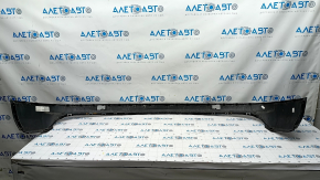 Bare rear bumper lower part Audi Q5 80A 18-20 black, pressed, scratches, breakage of the fastener