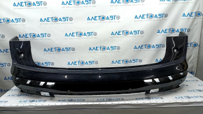 Bare rear bumper upper part Audi Q5 80A 18-20 for parking sensors, black, burrs, cracked fastener