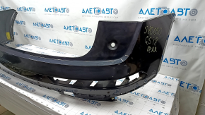 Bare rear bumper upper part Audi Q5 80A 18-20 for parking sensors, black, burrs, cracked fastener