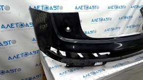 Bare rear bumper upper part Audi Q5 80A 18-20 for parking sensors, black, burrs, cracked fastener