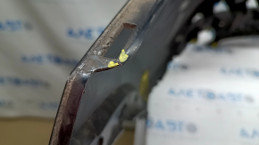 Bare rear bumper upper part Audi Q5 80A 18-20 for parking sensors, black, burrs, cracked fastener