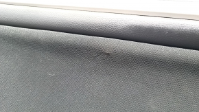 Door trim card front left Subaru Outback 15-19 black with black insert cloth, armrest leather, gray molding structure, scratches, tear