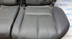 Rear row of seats 2nd row Nissan Murano z52 15-17 black leather, lining defect, dented, dry cleaning required