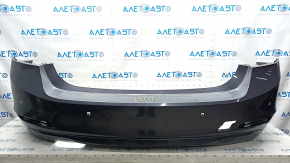 Bare rear bumper BMW 3 F30 12-15 for parking sensors, graphite, scratches