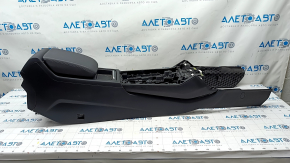 Central console armrest and cup holders Audi Q5 80A 18-24 black, black armrest, scratches, missing plug