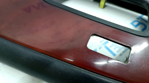 Lexus ES300 ES330 center console trim leather black, dark wood, worn, varnish defect