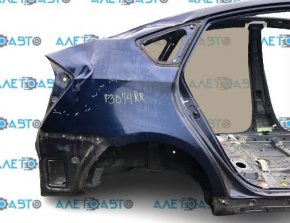 Quarter wing rear right Toyota Prius 30 10-15 on the body, blue 8S6, dent