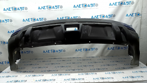 Bare rear bumper Nissan Rogue 17 - blue, scratches, cracked mount