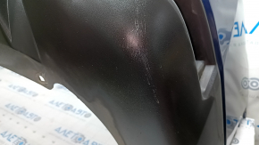 Bare rear bumper Nissan Rogue 17 - blue, scratches, cracked mount