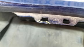 Bare rear bumper Nissan Rogue 17 - blue, scratches, cracked mount