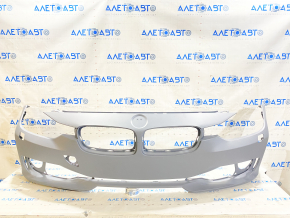 Bare front bumper BMW 3 F30 12-15 Under washer, without parking and side reflectors