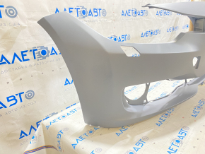 Bare front bumper BMW 3 F30 12-15 Under washer, without parking and side reflectors