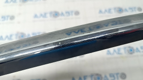 Lower rear bumper molding Nissan Rogue 17 - chrome, broken mount, scratches