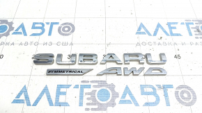 SUBARU symmetrical AWD tailgate emblem Subaru Outback 15-19