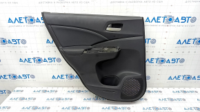 Door trim card rear left Honda CRV 12-14 leather black, scratches