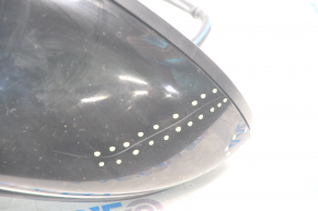 Side mirror left VW Golf 15- 6 pins, with turn signal, heated, black L041, worn, scratch