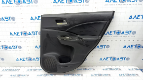 Door trim card rear right Honda CRV 12-14 leather black, scratches