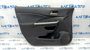 Door trim card front left Honda CRV 12-14 leather black, scratches