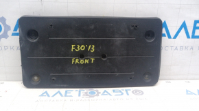 Front license plate area BMW 3 F30 12-18 abnormal hole, crack, deformed edges