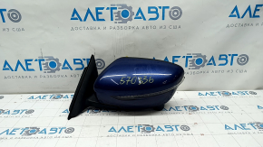 Side mirror left Nissan Rogue 17-20 15 pins, blue heating, turn signal, camera
