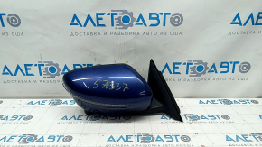 Side mirror right Nissan Rogue 17-20 15 pins, blue, heated, turn signal, camera