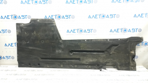 Right underbody protection BMW 3 F30 4d 12-18 tears, worn