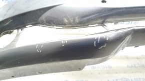 Bare front bumper BMW 3 F30 12-15 for parking sensors, with reflectors, without washers, graphite, made, scratches