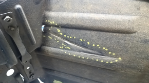 Front left fender liner Toyota Prius V 12-14 pre-restoration, tears