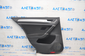 Door trim card rear left VW Golf 15- 5d black, butt