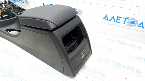 Console central armrest BMW 3 F30 12-18 automatic transmission leather, black