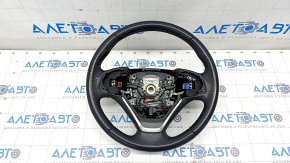 Naked steering wheel Honda CRV 12-16 leather black, pokes