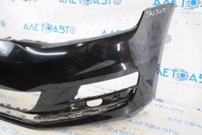Bare front bumper VW Golf 15-17 without parking sensor, black, minor scratches