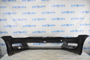 Bare front bumper VW Golf 15-17 without parking sensor, black, minor scratches