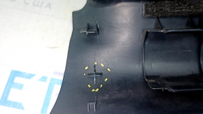 Door sill trim inner rear left Lexus IS 06-13 black with metal insert, scratches, broken fastening