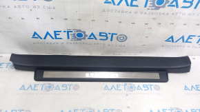 Door sill trim inner front right Lexus IS 06-13 black with metal insert, with backlight, scratches, broken fastening