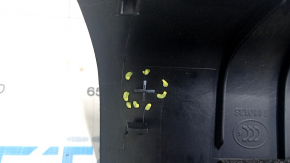 Door sill trim inner front right Lexus IS 06-13 black with metal insert, with backlight, scratches, broken fastening