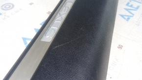 Door sill trim inner front right Lexus IS 06-13 black with metal insert, with backlight, scratches, broken fastening