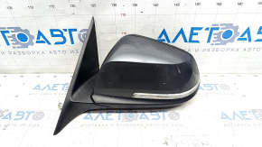 Left side mirror BMW 3 F30 4d 13-18 usa 5 pins, matt mount, turn signal, graphite