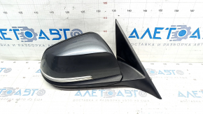 Right side mirror BMW 3 F30 4d 13-18 usa 5 pins, matt mount, turn signal, graphite, scratches