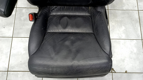 Driver's seat Honda CRV 12-14 without airbag, leather black, electric, heated, worn