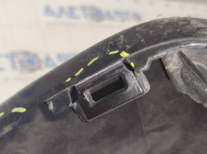 Front bumper bare Honda Accord 18-20 black, scratches, broken fasteners, crack