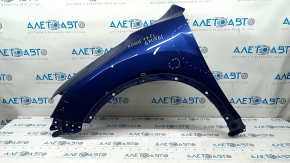 Front left wing Nissan Rogue 14-20 blue RBY, dented, bumps
