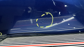 Front left wing Nissan Rogue 14-20 blue RBY, dented, bumps