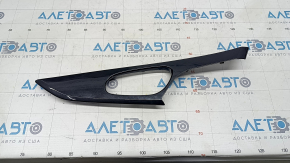 Door trim panel (cards) front left Nissan Rogue 14-20 gloss, graphite, broken fastening