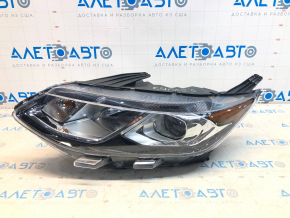 Headlight front left naked Chevrolet Volt 16 - scratches, cracked housing and mount