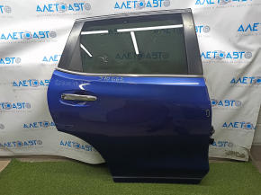 Door assembly rear right Nissan Rogue 14-20 blue RBY, butt