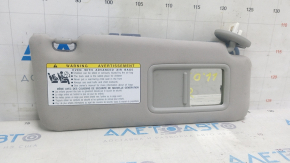 Right visor Lexus IS250 IS350 06-13 gray without hook, for dry cleaning