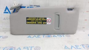Right visor Lexus IS250 IS350 06-13 gray without hook, for dry cleaning