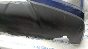 Bare front bumper Nissan Rogue 17 - blue, scratches, broken mount